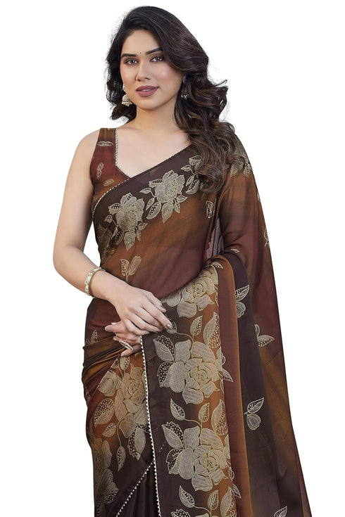Vasthrlay Fashion Chiffon Printed Ethnic Wear