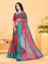 Vasthrlay Organza Printed Unstitched Saree