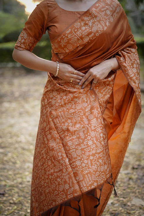Vasthrlay Tussar Handloom Saree