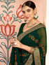 Vasthrlay Banarasi Weaving Red Saree