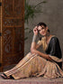 Vasthrlay Printed Tassels Cream Saree