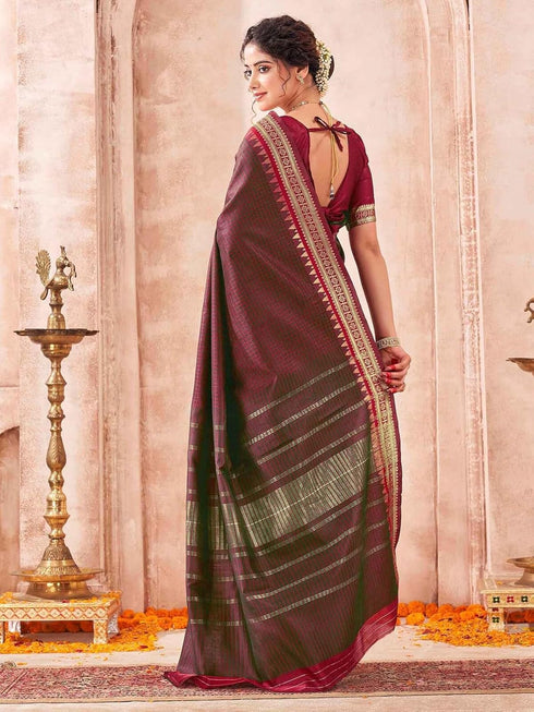 Vasthrlay Chanderi Banarasi Light Saree