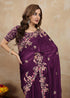 Vasthrlay Rangoli Embroidered Unstitched Purple Ethnic Wear