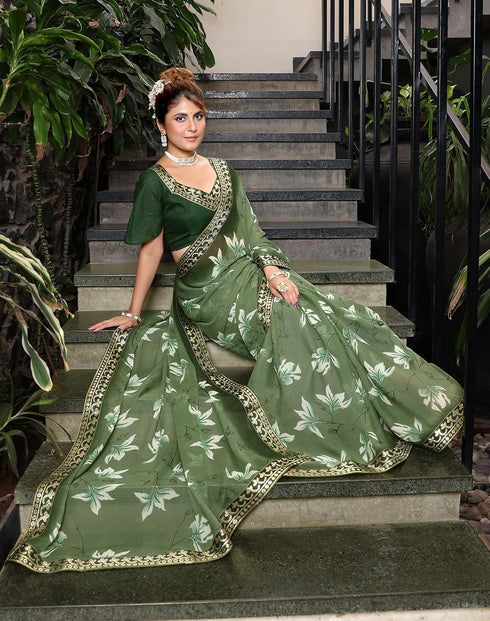 Vasthrlay Georgette Lightweight Regular Az Ys Hiru Ethnic Wear