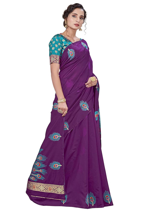 Vasthrlay Banarasi Blouse Maroon Ethnic Wear