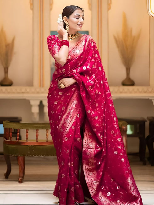 Vasthrlay Kanjivaram Banarasi Wedding Sari Az Ys Shayani Saree