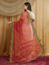 Vasthrlay Bandhani Embroidered Saree