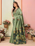 VasthrlayKanjivaram Banarasi Unstitched Mustard Free Ethnic Wear