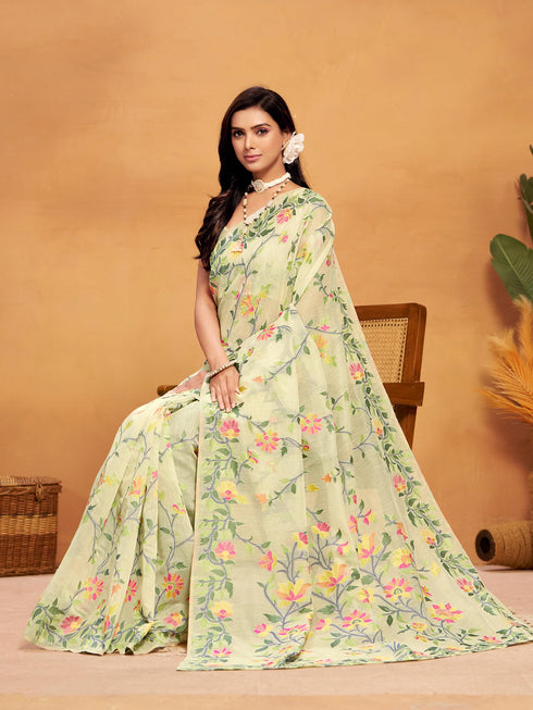 Vasthrlay Cotton Woven Saree