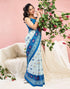 Vasthrlay Womens Printed Unstitched Wine Saree
