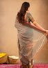 Vasthrlay Handloom Unstitched Green Ethnic Wear
