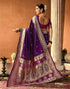 Vasthrlay Paithani Banarasi Unstitched Green Saree