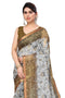 Vasthrlay Fashion Polyester Printed White Ethnic Wear
