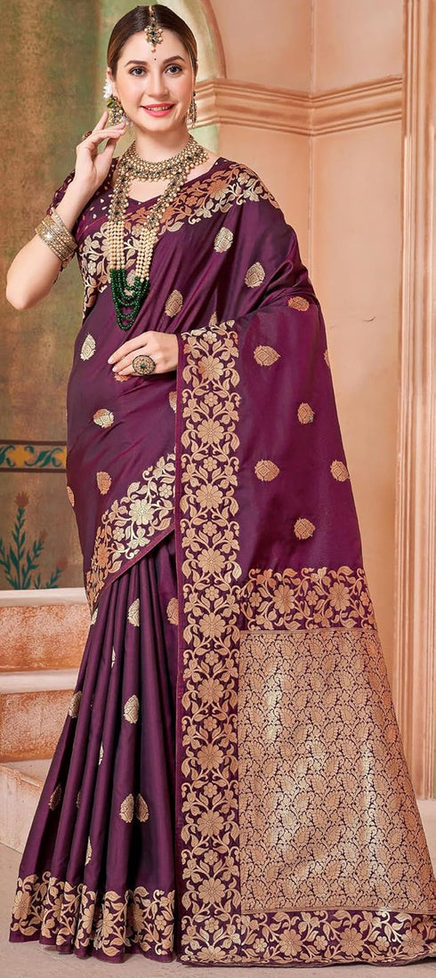 Vasthrlay Women's Kasamiri Designer Unstitched Saree