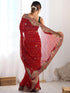 Vasthrlay Embroidery Dusty Saree