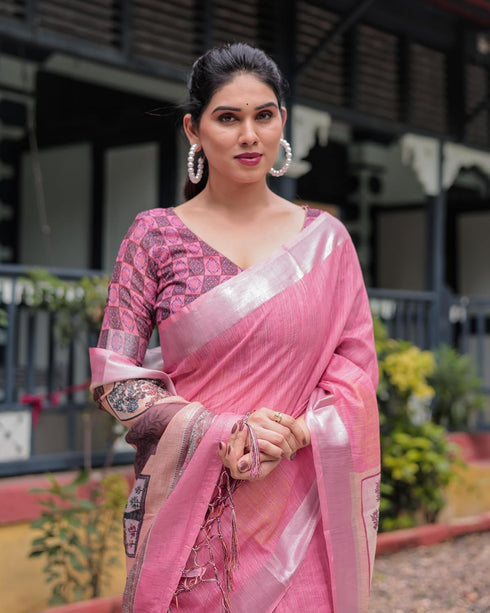 Vasthrlay Floral Chiffon Saree