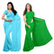 VasthrlayGeorgette Unstitched Green Free Ethnic Wear