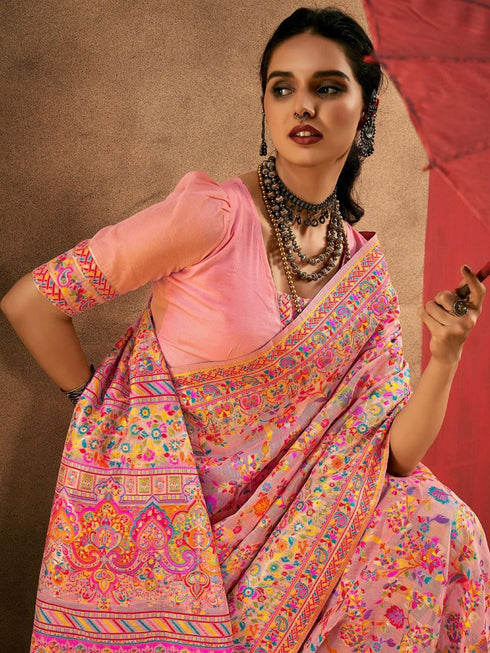 Vasthrlay Paithani Unstitched Elegant Traditional Saree