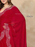 Vasthrlay Georgette Siroski Unstitched Black Ethnic Wear