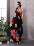 VasthrlayGeorgette Bandhani Unstitched Black Free Ethnic Wear