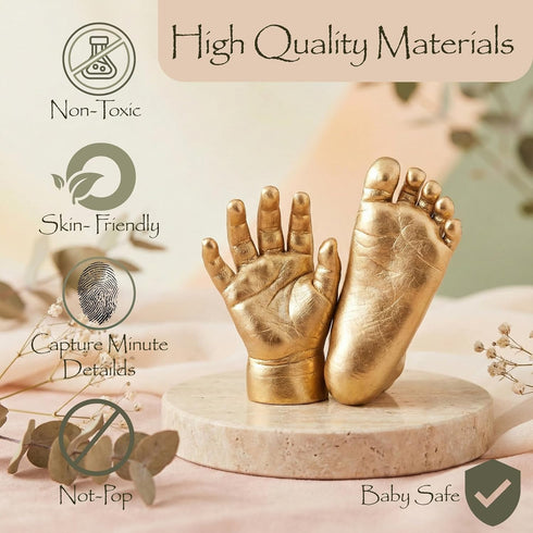 Premium Baby Hand and Footprint Casting Kit