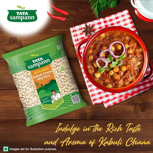 Tata Sampann Unpolished Kabuli Chana (Big Size)