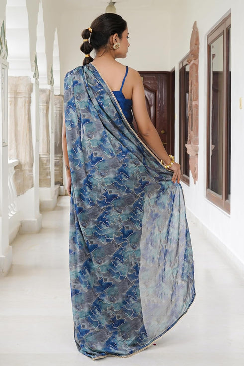 Vasthrlay Fashion Georgette Leheriya Dark Ethnic Wear