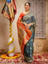 Vasthrlay Weaving Paithani Unstitched Maroon Saree