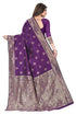 Vasthrlay Women's Purple Kanchipuram Saree