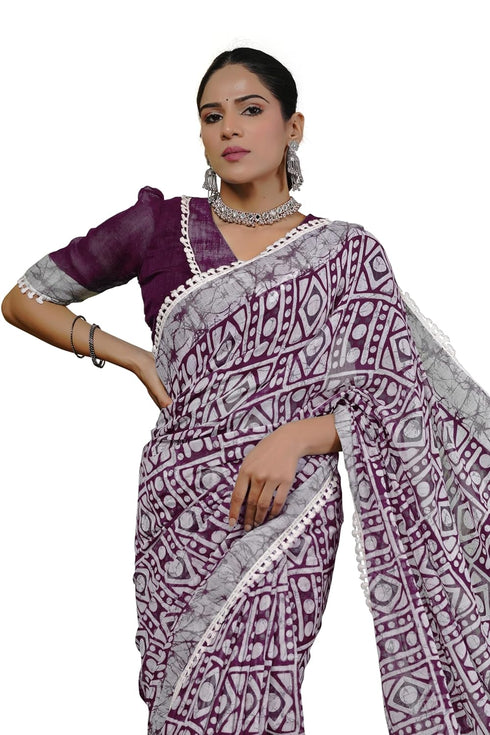 Vasthrlay Fashion Chevron Printed Ethnic Wear