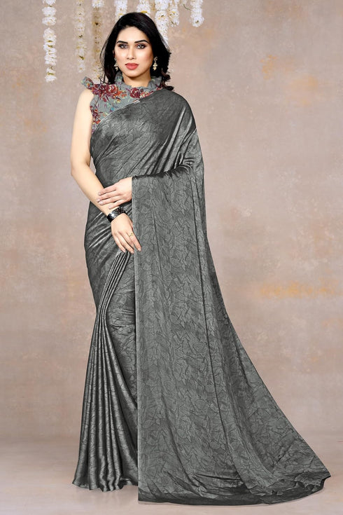 Vasthrlay Fashion Georgette Abstract Dusty Ethnic Wear