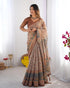 Vasthrlay Handloom Grey Green Traditional Saree