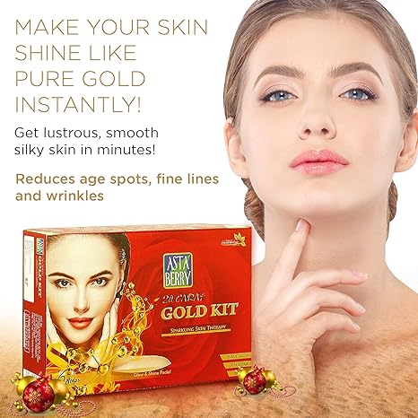 Astaberry Gold Facial Kit 6 Steps kit- Skin Repair