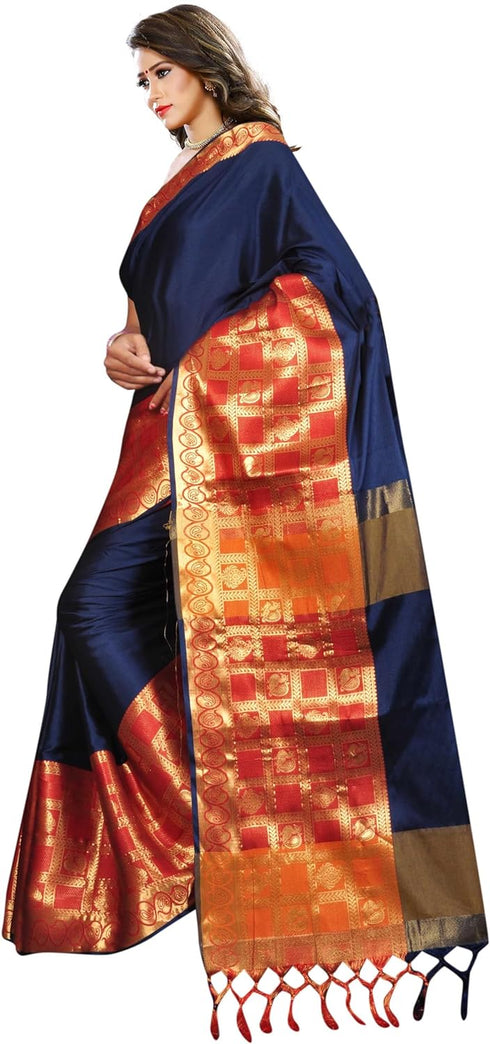 Vasthrlay Jacquard Unstiched Ethnic Wear