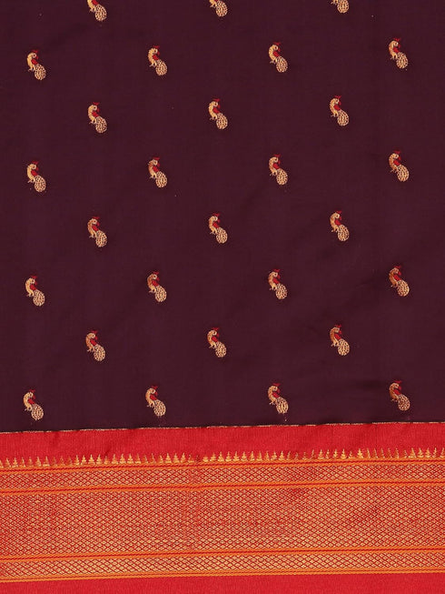 Vasthrlay Paithani Purple Saree