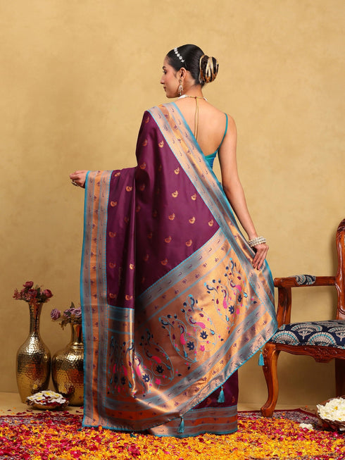 Vasthrlay Banarasi Unstitched Saree