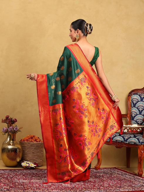 Vasthrlay Banarasi Unstitched Saree