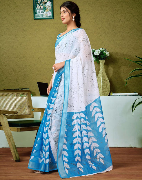 Vasthrlay Womens Cotton Printed Multicolor Saree