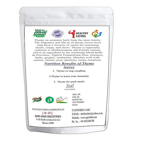Agri Club Dried Thyme Leaves