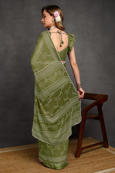 Vasthrlay Fashion Chiffon Printed Ethnic Wear