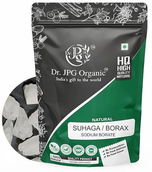 Dr. JPG Organic Pure Suhaga-Tankan Bhasma Whole-100g