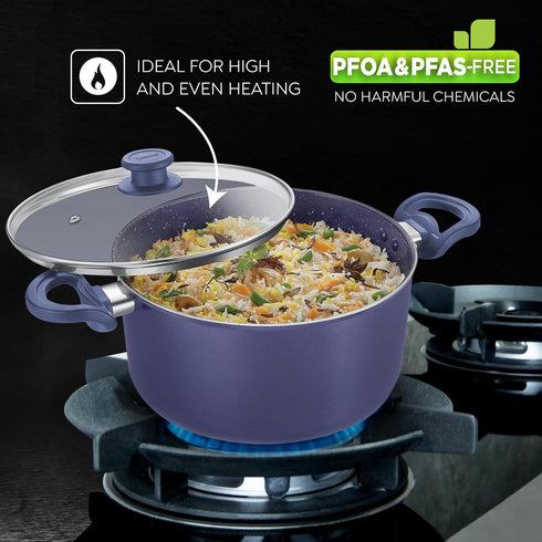 Prestige Ceraglide Ceramic Coating Non-Stick Aluminium Cookware Casserole