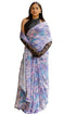 Vasthrlay Fashion Georgette Off Multicolor Ethnic Wear