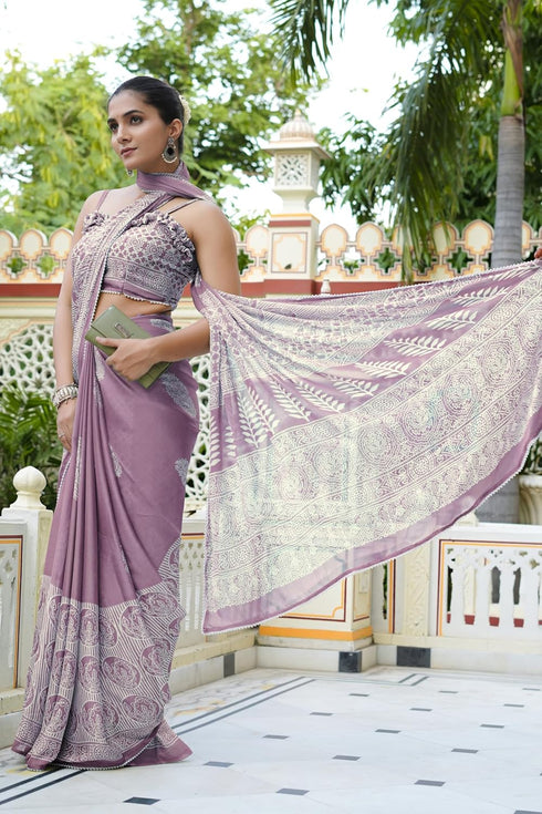 Vasthrlay Fashion Chiffon Printed Ethnic Wear