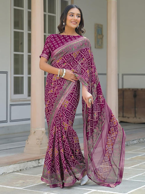 Vasthrlay Sequins Embroidery Black Saree