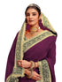 Vasthrlay Vichitra Embroidery Unstitched Red Saree