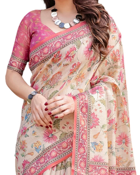 Vasthrlay Handloom Printed Saree
