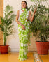 Vasthrlay Georgette Printed Unstitched Lavender Saree