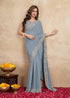 Vasthrlay Georgette Lakhanvi Embroidery Pink Ethnic Wear