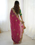 Vasthrlay Georgette Embroidery Red1 Red Saree